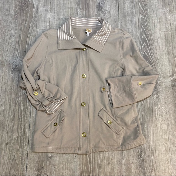 JM Collection Snap Jacket - Picture 2 of 6